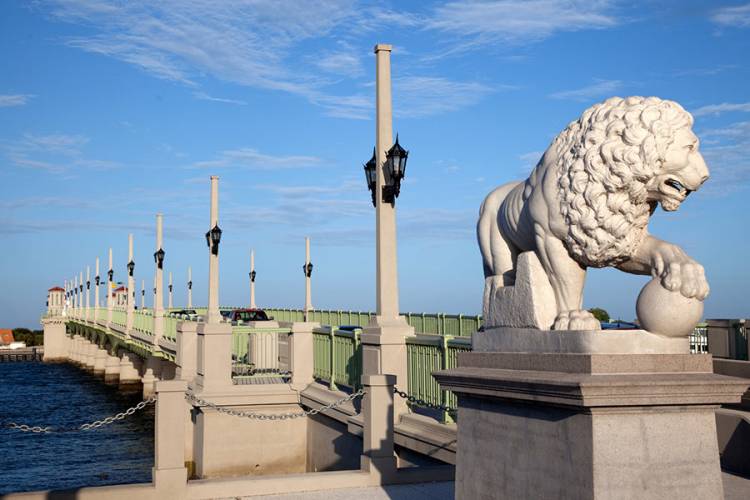 The Bridge of Lions in St. Augustine, Florida